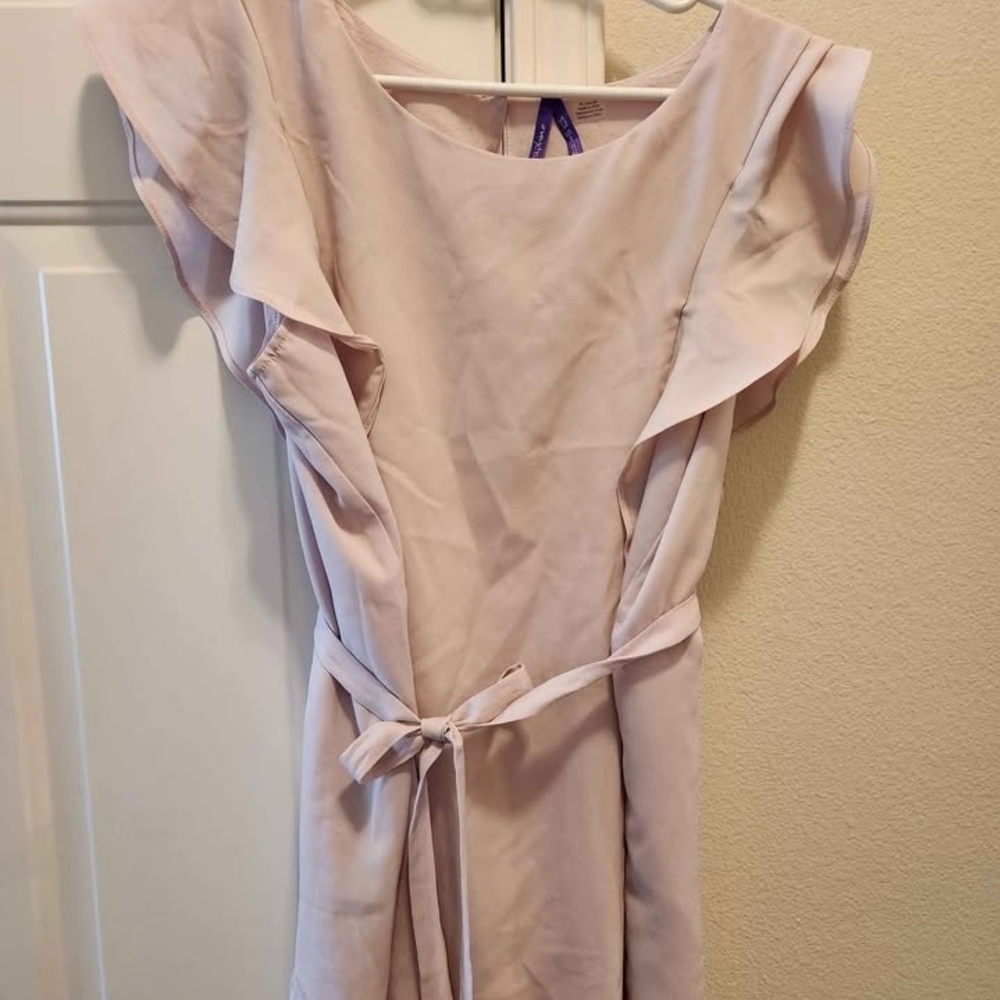 Seraphine Pink Wrap Tie Front Sheath Dress